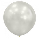 Large 60cm Silk Oyster White Balloons